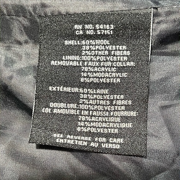 Cole Haan Signature Slick Wrap Coat with Faux Fur Trim - Picture 15 of 16